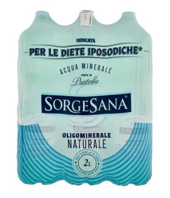 Sorgesana Acqua Minerale Oligominerale Naturale 6 X 2 L