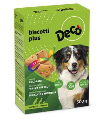 Biscotti Plus Per Cane Gr 500