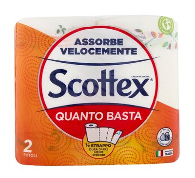 🧡 Scottex Quanto Basta Carta da Cucina 2 Pz  