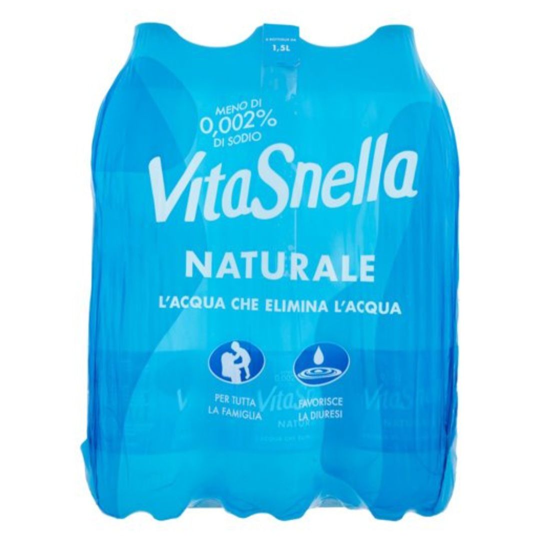Vitasnella Acqua Oligominerale Naturale 6 X 1,5 L