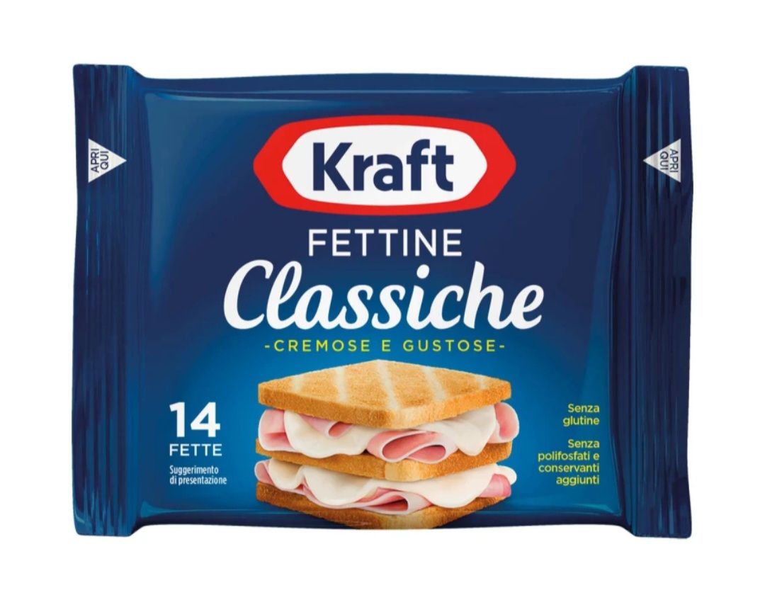 🧡 KRAFT  fettine classiche 14 fette 350g