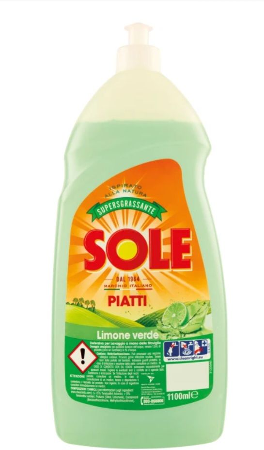 SOLE detergente piatti limone 1,1 lt *acquistabili max 3 pz
