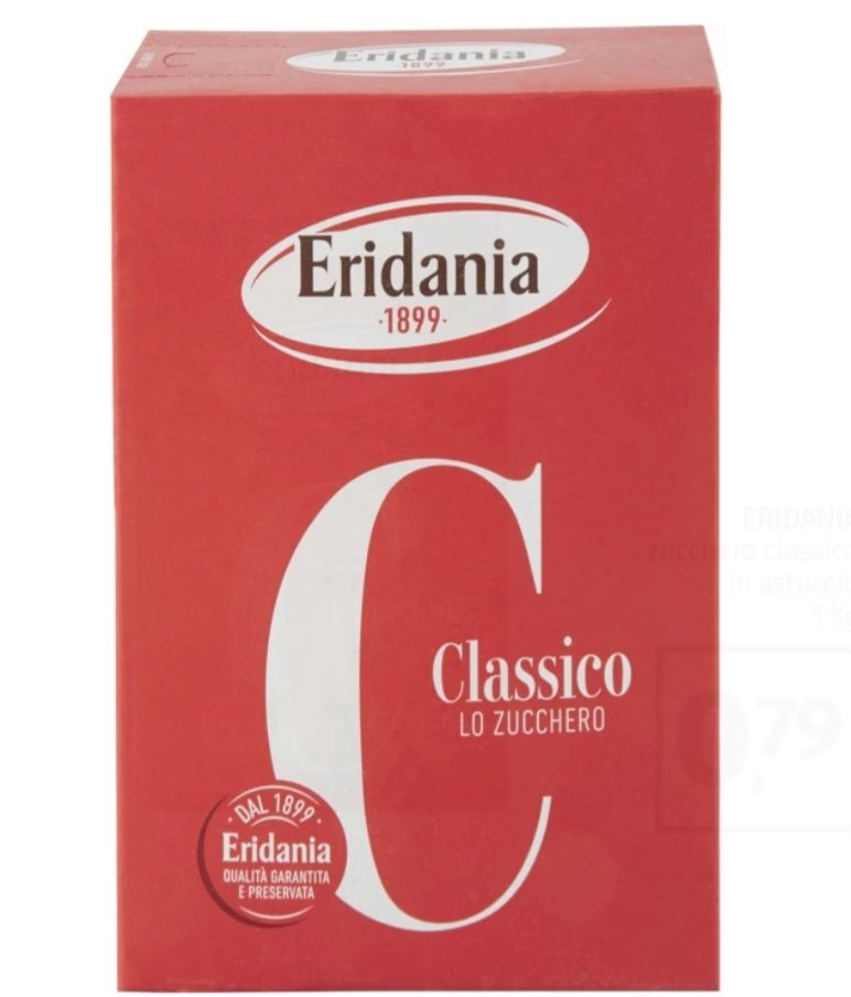 🌼 ERIDANIA zucchero classico in astuccio 1 Kg