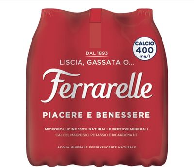 🌼  FERRARELLE acqua minerale naturale 1,25 lt x 6 bottiglie