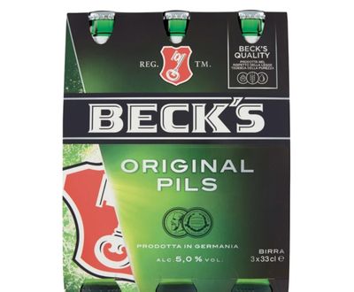 BECK’S birra 33 cl x 3