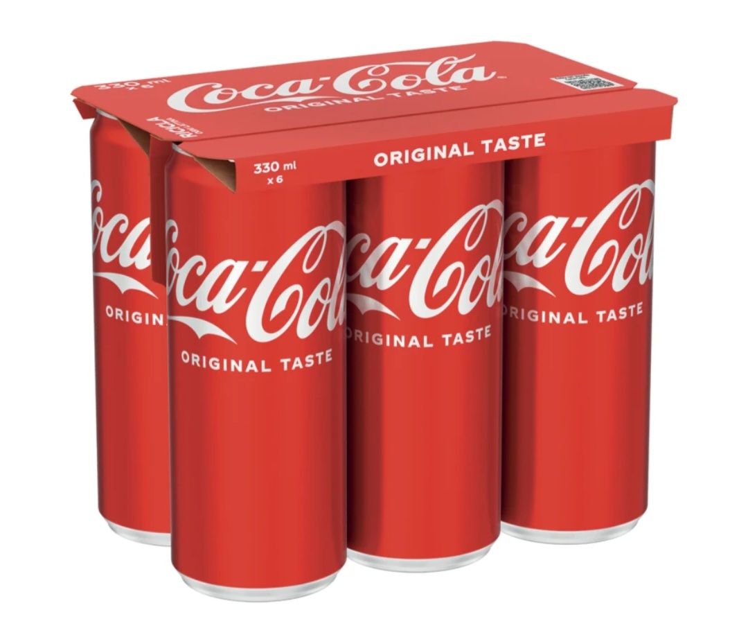 COCA COLA  33 cl x 6 lattine