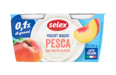 Yogurt Magro Pesca 2x125 g