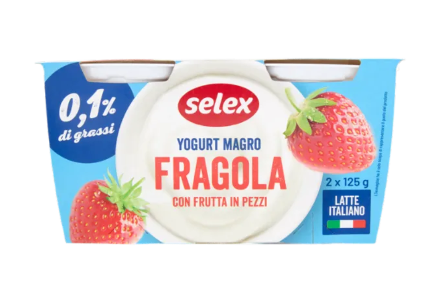 Yogurt Magro Fragola 2x125 g