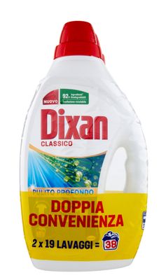 DIXAN Liquido Classico 2x19=38 Lavaggi 2 x 855ml