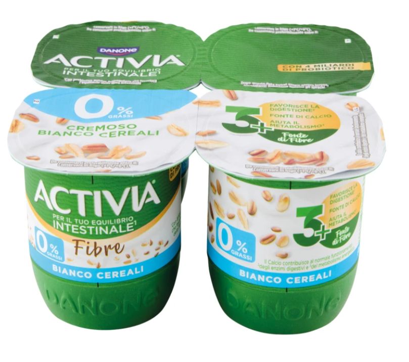 DANONE ACTIVIA Bianco Cereali 125 g x 4 *acquistabili max 10 pz
