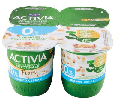 DANONE ACTIVIA Bianco Cereali 125 g x 4 *acquistabili max 10 pz