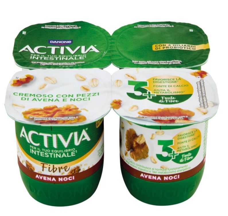 DANONE ACTIVIA  Avena Noci 125 g x 4 *acquistabili max 10 pz