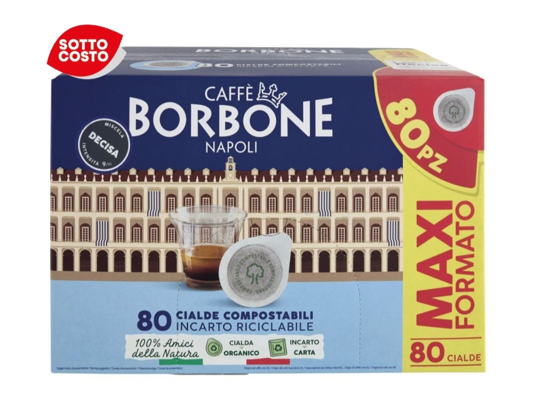 BORBONE  caffè in cialde miscela decisa 80 pz  * acquistabili 5 pz