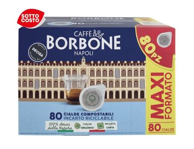 BORBONE  caffè in cialde miscela decisa 80 pz  * acquistabili 5 pz