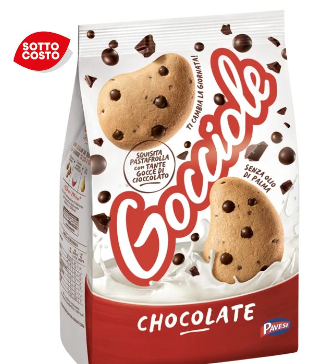 Pavesi Gocciole Chocolate Biscotti Con Gocce Di Cioccolato 400g * acquistabili 5 pz