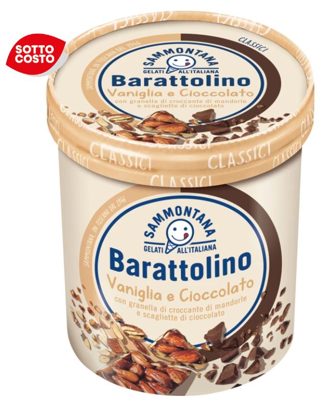 SAMMONTANA barattolino classico Vanilglia e Cioccolato 500 g * acquistabili 6 pz
