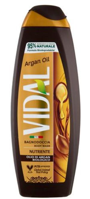VIDAL Argan Oil Bagnodoccia Nutriente Olio di Argan Biologico 500 ml