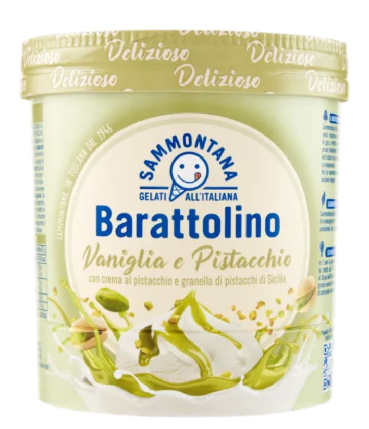 SAMMONTANA Barattolino Delizioso Vaniglia e Pistacchio 500 g