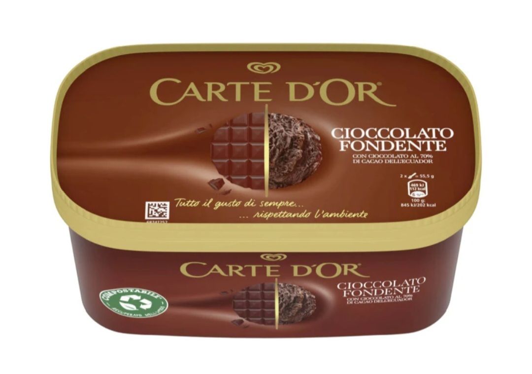 CARTE D’OR  Cioccolato Fondente in vaschetta  500g