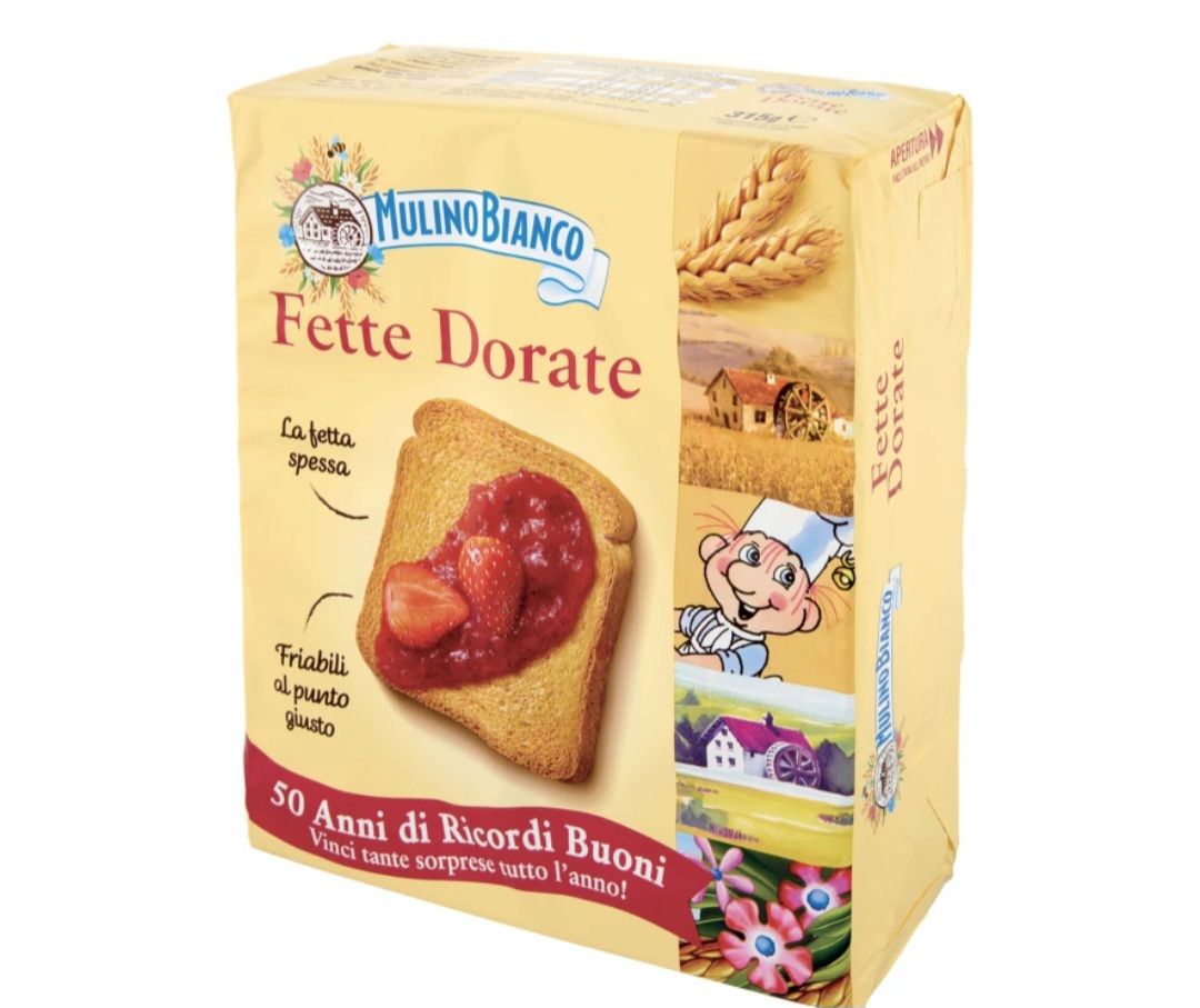 MULINO BIANCO  32 fette biscottate dorate 315 g