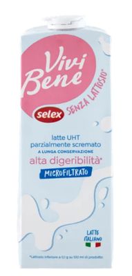 🧡 Vivi Bene Latte Uht Microfiltrato Parzialmente Scremato Alta Digeribilità 1L