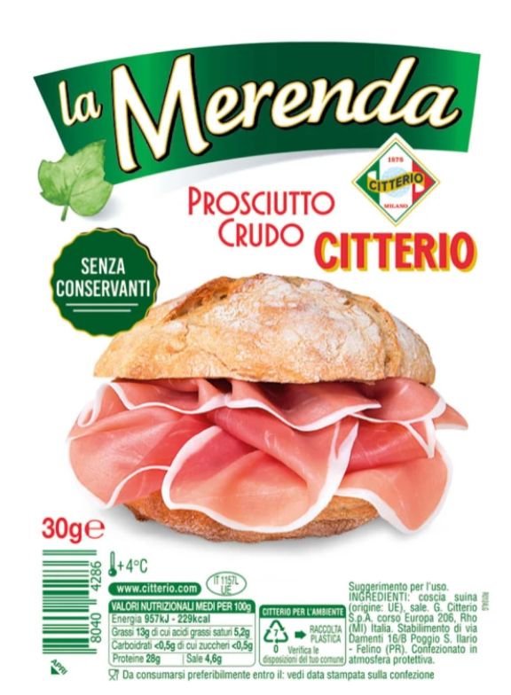 CITTERIO LA MERENDA prosciutto crudo 30g