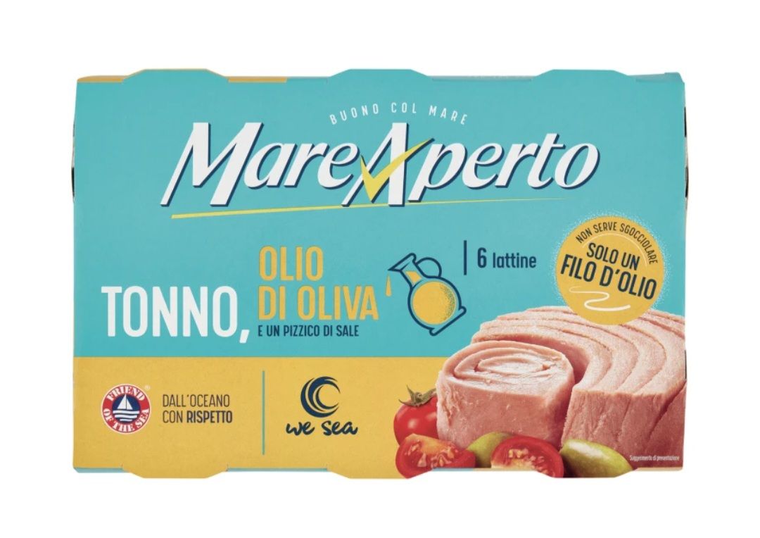 MARE APERTO  tonno all’olio d’oliva 60 g x 6
