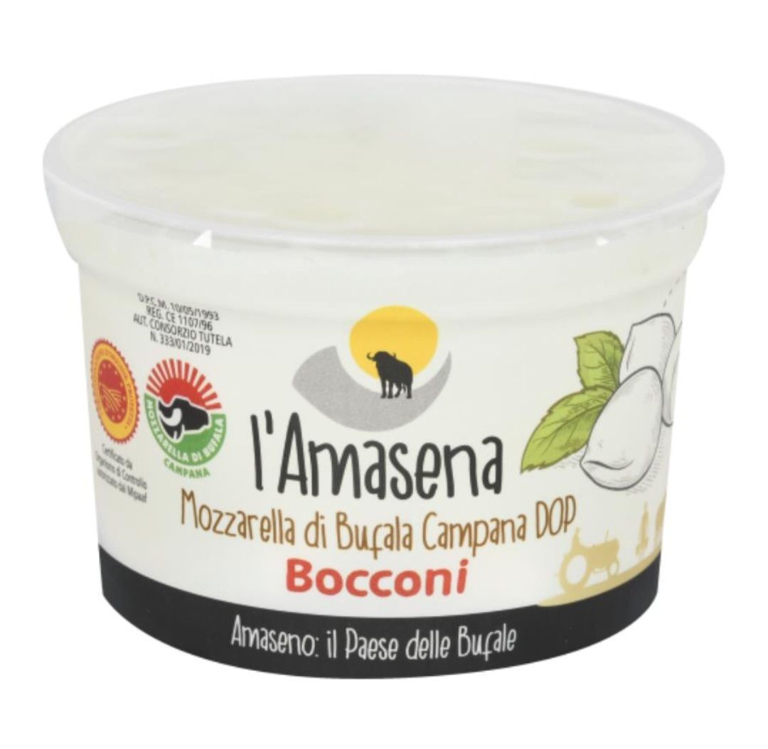 MOZZARELLA DI BUFALA CAMPANA DOP  Bocconi g 20x15