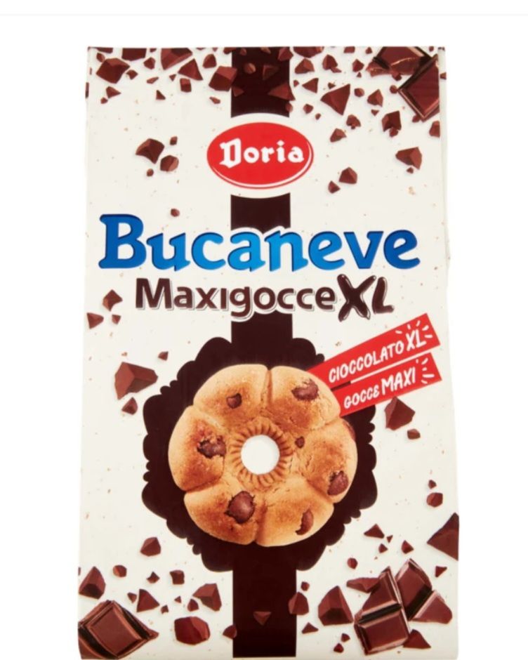 DORIA  biscotti bucaneve con gocce di cioccolato