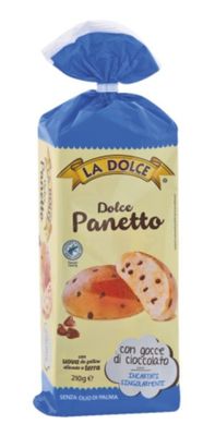 LA DOLCE  6 PANETTI  CON GOCCE DI CIOCCOLATO  210 g  🧡 2 PEZZI  