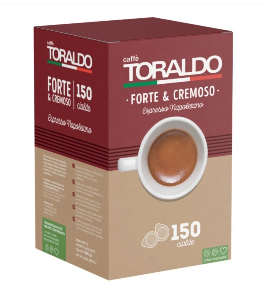 TORALDO  caffè espresso napoletano forte e cremoso - 150 cialde