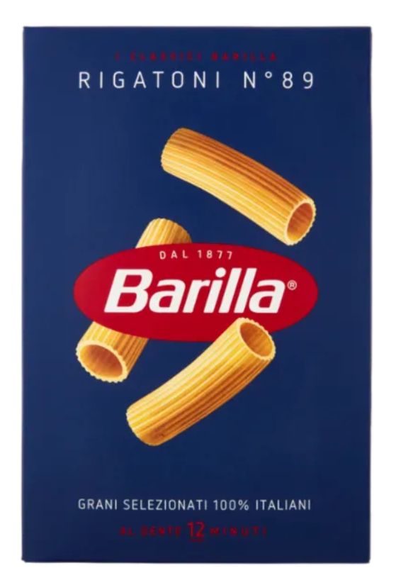🧡 BARILLA Pasta Rigatoni n.89 100% Grano Italiano 500g
