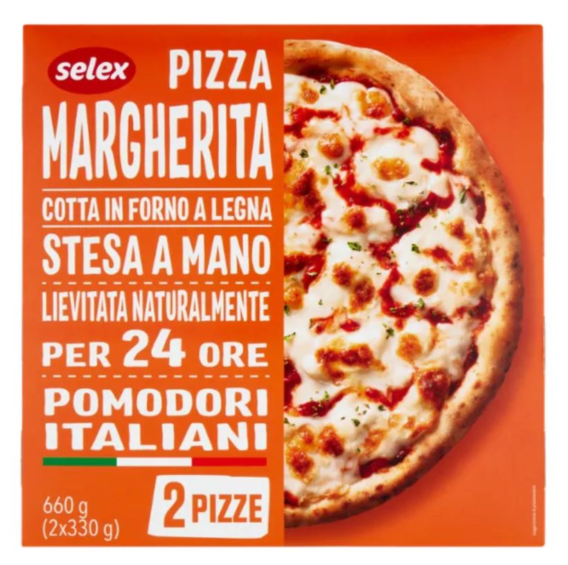 Selex Pizza Margherita Surgelata 2x330g