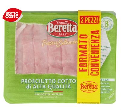 🧡 BERETTA  prosciutto cotto alta qualità 120gx2 