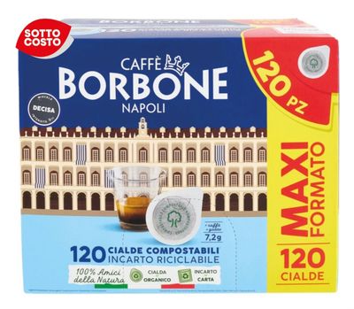 🧡 BORBONE  caffè in cialde miscela decisa 120 pz 
