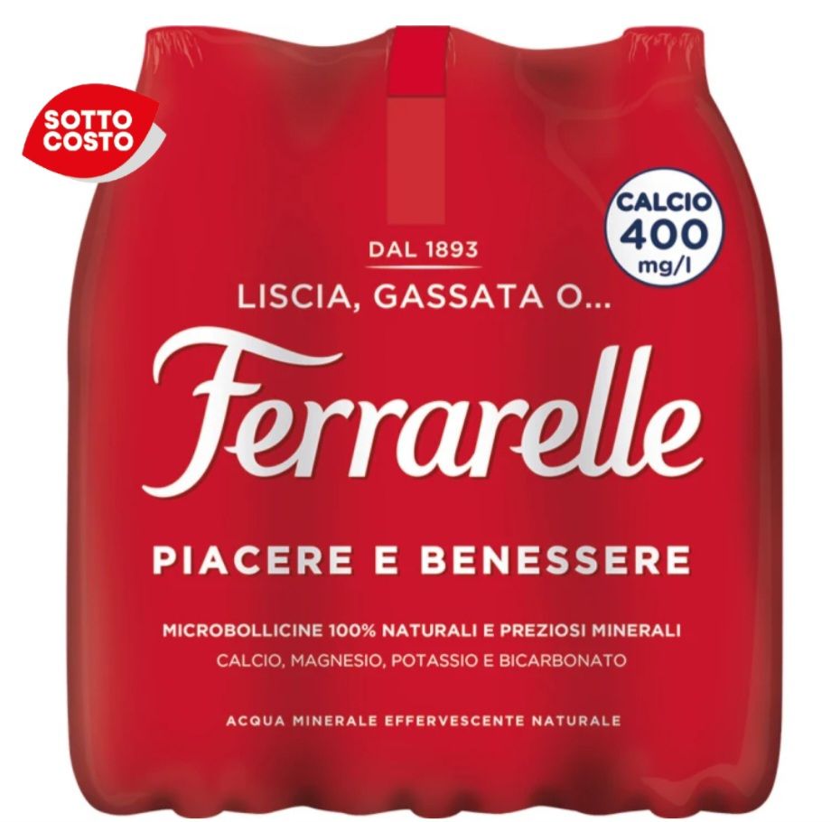  FERRARELLE  acqua minerale naturale 1,25 lt x 6 bottiglie