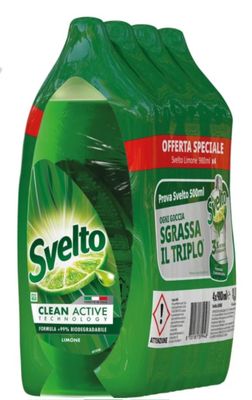 🧡 SVELTO  detergente piatti limone 4 x 980 ml
