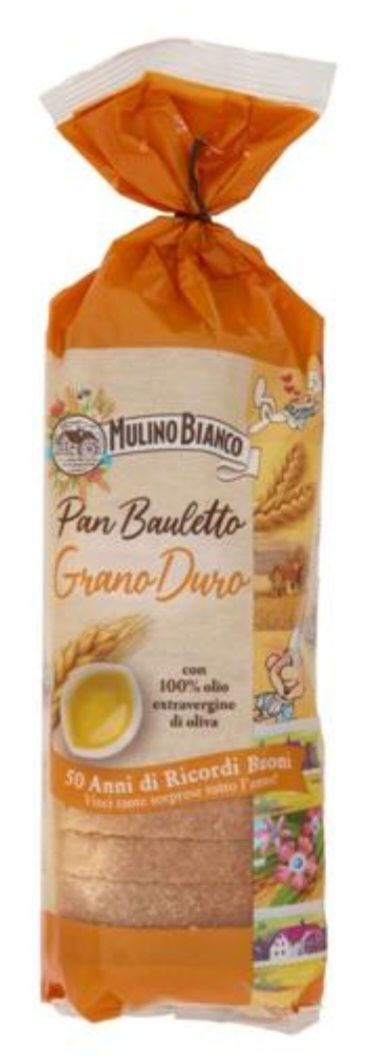🧡 Mulino Bianco Pan Bauletto Grano Duro Pane Ideale per Panini 400g