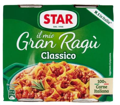 🧡 STAR il mio Gran Ragù Classico 2 x 180g