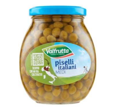 🧡 VALFRUTTA Piselli Italiani Medi 360g