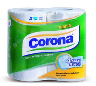 🧡 Corona Carta Igienica 4 Maxi Rotoli