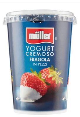 🧡 MULLER Yogurt Cremoso Fragola In Pezzi 500 g