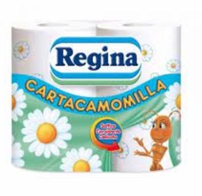🧡 REGINA CARTACAMOMILLA IGIENICA 4ROTOLI