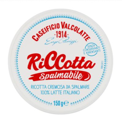 🧡 Caseificio Valcolatte Riccotta Spalmabile 150 G