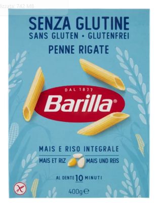 🧡 Barilla Pasta Penne Rigate Senza Glutine 400 g
