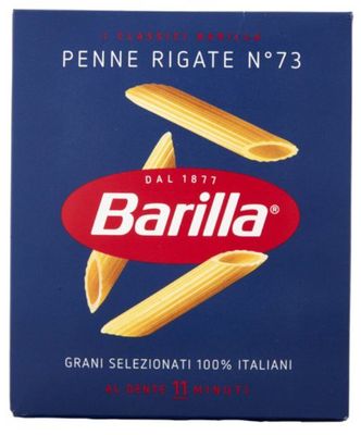 🧡 Barilla Pasta Penne Rigate N.73 100% Grano Italiano 500g