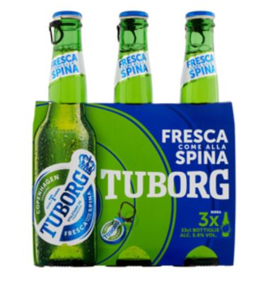 🧡 TUBORG BIRRA CL 33 X 3