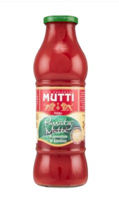 🧡 MUTTI Passata Mutti Di Pomodoro Al Basilico 700g