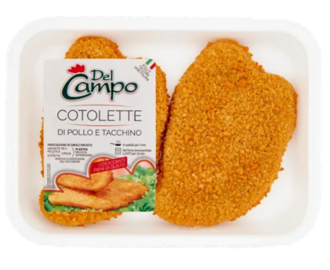 🧡 Del Campo Cotolette di Pollo e Tacchino 220g