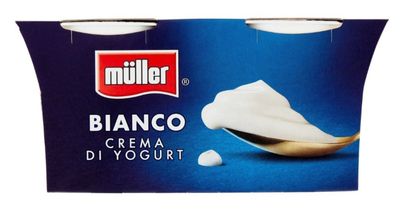 🧡 MULLER Bianco Crema di Yogurt 2 x 125g 